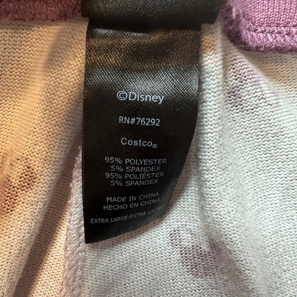 Disney Pajama Pants Womens XL Purple Minnie Mouse Jogger Sleepwear 1425605PA1-R - Picture 4 of 10